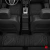 imageMotor Trend FlexTough Advanced Beige Rubber Car Floor Mats  Heavy Duty Trim to Fit All Weather Floor Mats for Cars Truck SUV  Automotive Car Interior Floor Liner Protection  Universal FitBlack