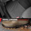 imageMotor Trend FlexTough Performance All Weather Rubber Car Floor Mats with Cargo Liner  Full Set Front ampamp Rear Odorless Floor Mats for Cars Truck SUV BPAFree Automotive Floor Mats GrayGray