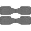 imageMotor Trend Premium FlexTough Deep Dish Rear Rubber Floor Mat Liners Heavy Duty AllWeather Universal Fit TrimToFit Floor Mats for Cars Sedans Trucks SUVs Durable ampamp Easy To Clean Car Mats  BlackGray