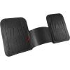imageMotor Trend WingRunner Rubber Rear Floor Mats Liners for 2nd or 3rd Row Back Row 1Piece Heavy Duty All Weather Protection Universal Fit Designed to Fit Trucks Cars Sedans SUVs Easy to Clean  Black