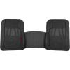imageMotor Trend WingRunner Rubber Rear Floor Mats Liners for 2nd or 3rd Row Back Row 1Piece Heavy Duty All Weather Protection Universal Fit Designed to Fit Trucks Cars Sedans SUVs Easy to Clean  Black