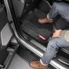 imageMotor Trend AdventureMax Car Floor Mats Full Set  Durable Rubber Floor Mats for Cars with Debris Capture Grooves All Weather Interior Protection for Front and Rear with NonSlip Backing Black
