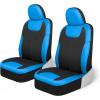 imageMotor Trend BlueBlack Waterproof Seat Covers for Front Seats  Premium Neoprene Blue Seat Covers Car Seat Protectors with Removable Headrest Interior Covers for Auto Truck Van SUV Seat ProtectionBlue Front Seats  Black Mats