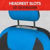 imageMotor Trend BlueBlack Waterproof Seat Covers for Front Seats  Premium Neoprene Blue Seat Covers Car Seat Protectors with Removable Headrest Interior Covers for Auto Truck Van SUV Seat ProtectionBlue Front Seats