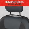 imageMotor Trend BlueBlack Waterproof Seat Covers for Front Seats  Premium Neoprene Blue Seat Covers Car Seat Protectors with Removable Headrest Interior Covers for Auto Truck Van SUV Seat ProtectionGray Front Seats