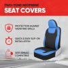 imageMotor Trend BlueBlack Waterproof Seat Covers for Front Seats  Premium Neoprene Blue Seat Covers Car Seat Protectors with Removable Headrest Interior Covers for Auto Truck Van SUV Seat ProtectionBlue Front Seats  Black Mats