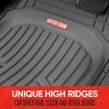 imageMotor Trend FlexTough Black Floor Mats for Cars ampamp Cargo Mat Full Set  All Weather Front ampamp Rear Rubber Automotive Floor Mats ampamp Cargo Liner for SUV Car ampamp Van  Interior Trunk Mat ampamp Floors CoverGray