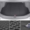 imageMotor Trend FlexTough Black Floor Mats for Cars ampamp Cargo Mat Full Set  All Weather Front ampamp Rear Rubber Automotive Floor Mats ampamp Cargo Liner for SUV Car ampamp Van  Interior Trunk Mat ampamp Floors CoverBlack
