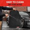 imageMotor Trend FlexTough Performance All Weather Rubber Car Floor Mats  3 Piece Floor Mats Automotive Liners for Cars Truck SUV HeavyDuty Waterproof BeigeBlack