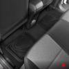 imageMotor Trend FlexTough Performance All Weather Rubber Car Floor Mats  3 Piece Floor Mats Automotive Liners for Cars Truck SUV HeavyDuty Waterproof BeigeSolid Black