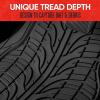 imageMotor Trend Grand Prix Tire Tread Rubber Car Floor Mats for Autos SUV Truck ampamp Van  AllWeather Waterproof Protection Front Seat Liners Trim To Fit Most VehiclesBlackBlack