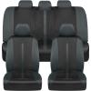 imageBDK OmniFit Seat Covers for Cars TwoTone Gray Car Full Set with Hooded Split Bench Cover Interior Accessories Automotive
