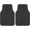 imageMotor Trend Grand Prix Tire Tread Rubber Car Floor Mats for Autos SUV Truck ampamp Van  AllWeather Waterproof Protection Front Seat Liners Trim To Fit Most VehiclesBlackBlack