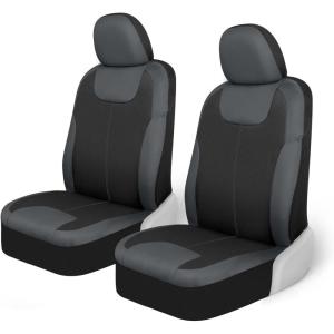imageMotor Trend BlueBlack Waterproof Seat Covers for Front Seats  Premium Neoprene Blue Seat Covers Car Seat Protectors with Removable Headrest Interior Covers for Auto Truck Van SUV Seat ProtectionGray Front Seats