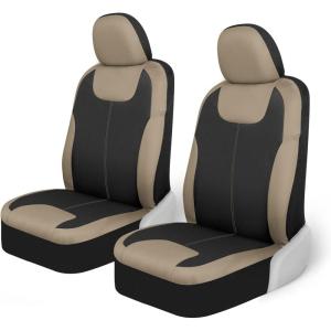 imageMotor Trend BlueBlack Waterproof Seat Covers for Front Seats  Premium Neoprene Blue Seat Covers Car Seat Protectors with Removable Headrest Interior Covers for Auto Truck Van SUV Seat ProtectionBeige Front Seats