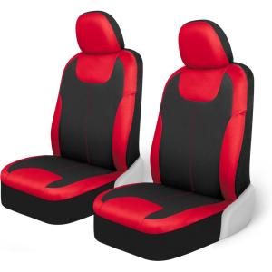 imageMotor Trend BlueBlack Waterproof Seat Covers for Front Seats  Premium Neoprene Blue Seat Covers Car Seat Protectors with Removable Headrest Interior Covers for Auto Truck Van SUV Seat ProtectionRed Front Seats