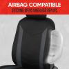 imageBDK AquaShield Rear Bench Car Seat Cover  Waterproof Neoprene Back Cover for Cars Trucks Van SUV  Ideal Protector Kids ampamp Dogs  Automotive Accessories BlackCharcoal Gray  Front Seats