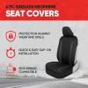 imageBDK AquaShield Rear Bench Car Seat Cover  Waterproof Neoprene Back Cover for Cars Trucks Van SUV  Ideal Protector Kids ampamp Dogs  Automotive Accessories BlackCharcoal Front Seats  Mats