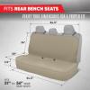 imageBDK AquaShield Rear Bench Car Seat Cover  Waterproof Neoprene Back Cover for Cars Trucks Van SUV  Ideal Protector Kids ampamp Dogs  Automotive Accessories BlackTan Beige