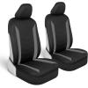 imageBDK AquaShield Rear Bench Car Seat Cover  Waterproof Neoprene Back Cover for Cars Trucks Van SUV  Ideal Protector Kids ampamp Dogs  Automotive Accessories BlackGray Front Seats  Mats