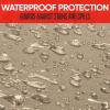imageBDK AquaShield Rear Bench Car Seat Cover  Waterproof Neoprene Back Cover for Cars Trucks Van SUV  Ideal Protector Kids ampamp Dogs  Automotive Accessories BlackTan Beige