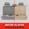 imageBDK AquaShield Rear Bench Car Seat Cover  Waterproof Neoprene Back Cover for Cars Trucks Van SUV  Ideal Protector Kids ampamp Dogs  Automotive Accessories BlackTan Beige