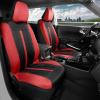 imageMotor Trend Black Cloth Car Seat Covers for Front Seats  Premium Automotive Bucket Seat Covers Made for Vehicles with Removable Headrests Interior Covers for Car Truck Van SUV Seat ProtectorRed Front Seats