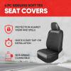 imageMotor Trend Black Cloth Car Seat Covers for Front Seats  Premium Automotive Bucket Seat Covers Made for Vehicles with Removable Headrests Interior Covers for Car Truck Van SUV Seat ProtectorBlack Front Seats
