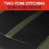 imageMotor Trend Black Cloth Car Seat Covers for Front Seats  Premium Automotive Bucket Seat Covers Made for Vehicles with Removable Headrests Interior Covers for Car Truck Van SUV Seat ProtectorGreen Front Seats