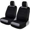 imageMotor Trend Black Cloth Car Seat Covers for Front Seats  Premium Automotive Bucket Seat Covers Made for Vehicles with Removable Headrests Interior Covers for Car Truck Van SUV Seat ProtectorCharcoalBlack Set