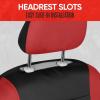 imageMotor Trend Black Cloth Car Seat Covers for Front Seats  Premium Automotive Bucket Seat Covers Made for Vehicles with Removable Headrests Interior Covers for Car Truck Van SUV Seat ProtectorRed Front Seats