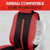 imageMotor Trend Black Cloth Car Seat Covers for Front Seats  Premium Automotive Bucket Seat Covers Made for Vehicles with Removable Headrests Interior Covers for Car Truck Van SUV Seat ProtectorRed Front Seats