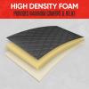 imageMotor Trend Car Seat Cushion 2 Pack  Diamond Stitched Faux Leather Seat Covers for Cars Trucks SUV Black Padded Car Seat Covers with Storage Pockets Premium Automotive Seat Covers for Front SeatsBlack