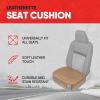 imageMotor Trend Car Seat Cushion 2 Pack  Diamond Stitched Faux Leather Seat Covers for Cars Trucks SUV Black Padded Car Seat Covers with Storage Pockets Premium Automotive Seat Covers for Front SeatsBeige