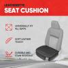 imageMotor Trend Car Seat Cushion 2 Pack  Diamond Stitched Faux Leather Seat Covers for Cars Trucks SUV Black Padded Car Seat Covers with Storage Pockets Premium Automotive Seat Covers for Front SeatsBlack