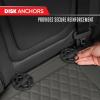 imageMotor Trend Car Seat Cushion 2 Pack  Diamond Stitched Faux Leather Seat Covers for Cars Trucks SUV Black Padded Car Seat Covers with Storage Pockets Premium Automotive Seat Covers for Front SeatsGray