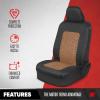 imageMotor Trend GrandPrix Seat Covers for Cars 2Pack Gray Tire Tread Embossed Car Seat Covers for Front Seats Automotive Interior Covers for Car Truck Van SUVBeige