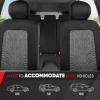 imageMotor Trend GrandPrix Seat Covers for Cars 2Pack Gray Tire Tread Embossed Car Seat Covers for Front Seats Automotive Interior Covers for Car Truck Van SUVCharcoal Gray