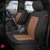 imageMotor Trend GrandPrix Seat Covers for Cars 2Pack Gray Tire Tread Embossed Car Seat Covers for Front Seats Automotive Interior Covers for Car Truck Van SUVBeige