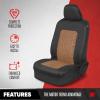 imageMotor Trend GrandPrix Seat Covers for Cars 2Pack Gray Tire Tread Embossed Car Seat Covers for Front Seats Automotive Interior Covers for Car Truck Van SUVBeige