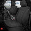 imageMotor Trend GrandPrix Seat Covers for Cars 2Pack Gray Tire Tread Embossed Car Seat Covers for Front Seats Automotive Interior Covers for Car Truck Van SUVBlack