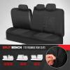 imageMotor Trend GrandPrix Seat Covers for Cars 2Pack Gray Tire Tread Embossed Car Seat Covers for Front Seats Automotive Interior Covers for Car Truck Van SUVBlack