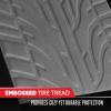 imageMotor Trend GrandPrix Seat Covers for Cars 2Pack Gray Tire Tread Embossed Car Seat Covers for Front Seats Automotive Interior Covers for Car Truck Van SUVCharcoal Gray