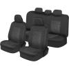 imageMotor Trend GrandPrix Seat Covers for Cars 2Pack Gray Tire Tread Embossed Car Seat Covers for Front Seats Automotive Interior Covers for Car Truck Van SUVBlack