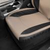 imageMotor Trend Gray Faux Leather Car Seat Covers for Front Seats  Automotive Bucket PU Leather Seat Covers for SUV Made for Vehicles with Removable Headrests Interior Covers for Car Truck Van SUVBeige TwoTone