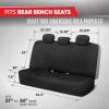 imageMotor Trend SpillGuard Seat Covers for Cars Trucks SUV  Gray Seat Covers with Waterproof Neoprene Lining Automotive Car Seat Covers for Front Seats Only Forros Para Asientos de CarroBlack Rear Seat