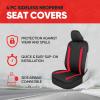 imageMotor Trend SpillGuard Seat Covers for Cars Trucks SUV  Gray Seat Covers with Waterproof Neoprene Lining Automotive Car Seat Covers for Front Seats Only Forros Para Asientos de CarroRed