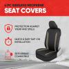 imageMotor Trend SpillGuard Seat Covers for Cars Trucks SUV  Gray Seat Covers with Waterproof Neoprene Lining Automotive Car Seat Covers for Front Seats Only Forros Para Asientos de CarroBeige