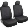 imageMotor Trend SpillGuard Waterproof Car Seat Covers Front and Rear Full Set Beige Stitch  Neoprene Seat Protectors with Extended Bench Side Coverage for Auto Truck Van and SUVRed Stitching