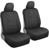 imageMotor Trend SpillGuard Waterproof Car Seat Covers Front and Rear Full Set Beige Stitch  Neoprene Seat Protectors with Extended Bench Side Coverage for Auto Truck Van and SUVGray Stitching